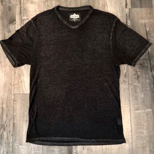 Red Jacket Faded Black Short Sleeve V Neck - XL